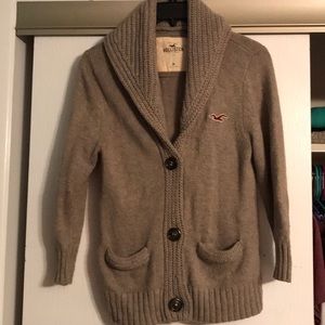 Tan Button Up Cardigan/sweater